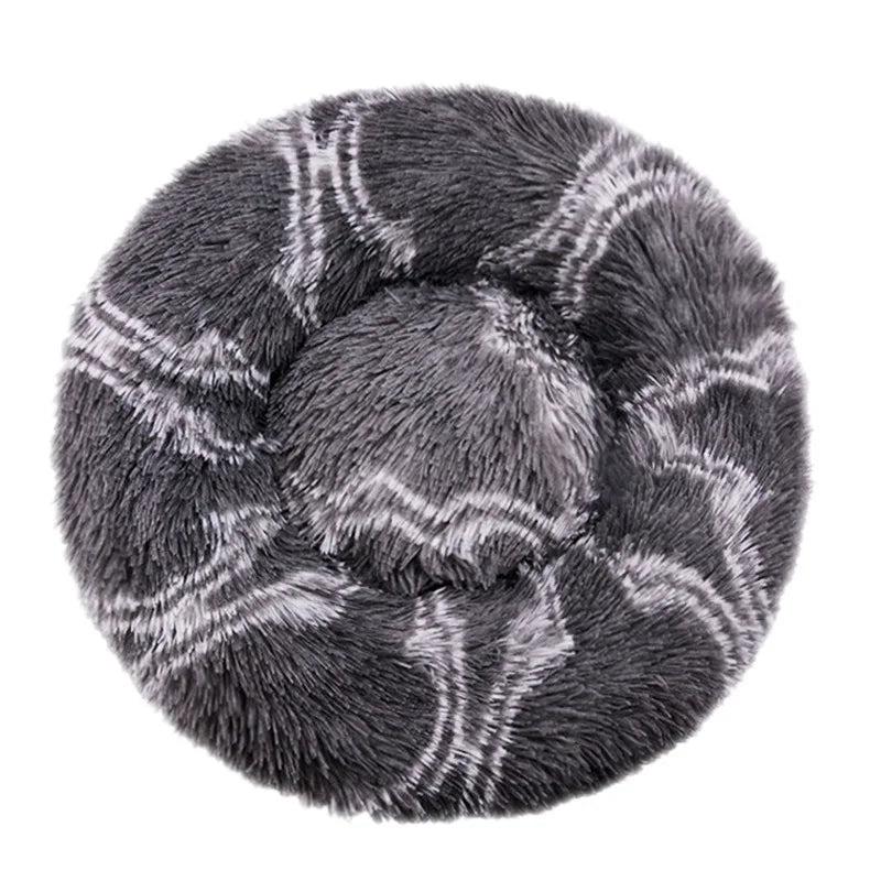 Ultra- Soft Washable Donut Dog & Cat Bed