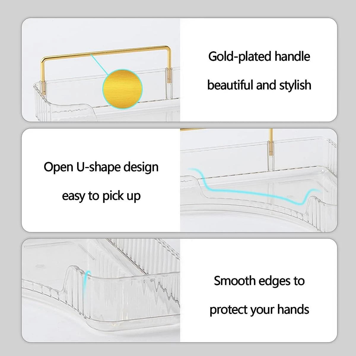 Acrylic Corner Vanity Organizer for Makeup & Perfume