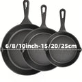 3-Piece Pre-Seasoned Cast Iron Skillet Set (Set de 3 sartenes de hierro fundido curados)