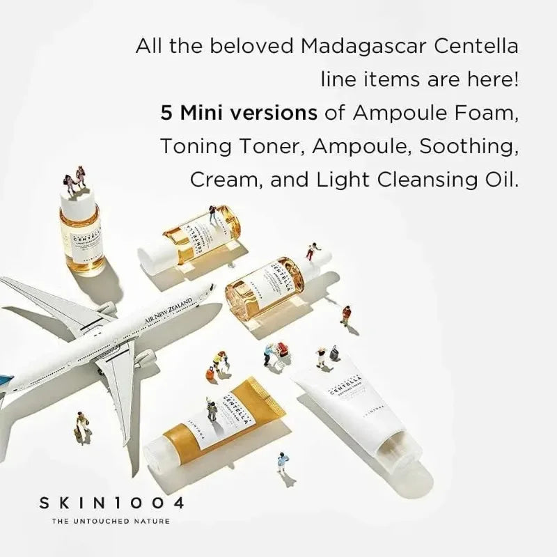 SKIN1004 Madagascar Centella Travel Kit - 5 Piece Soothing Skincare Set