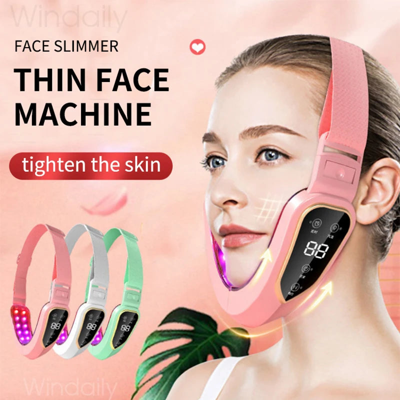 Line Facial Lifting Device - LED Photon Therapy & Vibration Massager