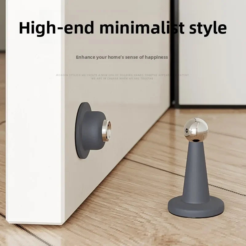 MagnoGuard: No-Drill Magnetic Silicone Door Stopper