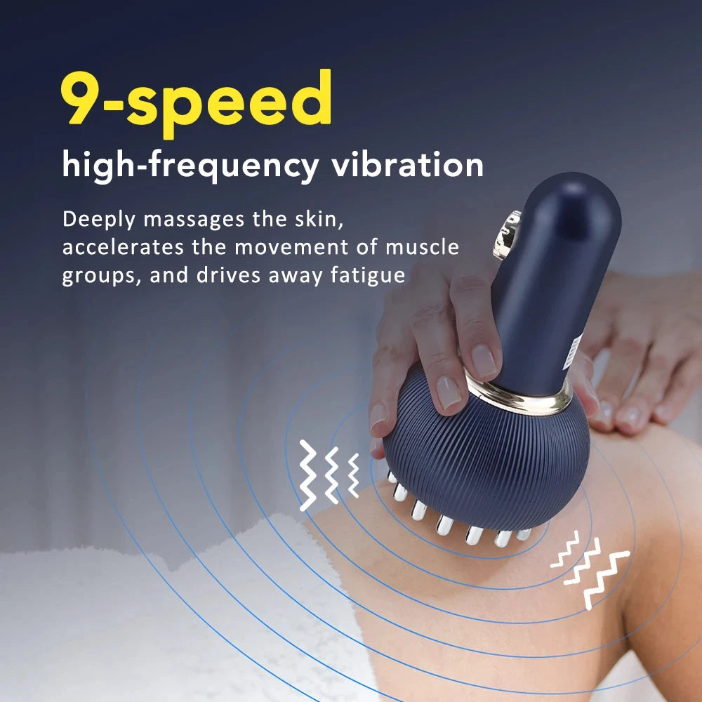 Wireless Electric Gua Sha Massager - Rechargeable Body Shaping Brush