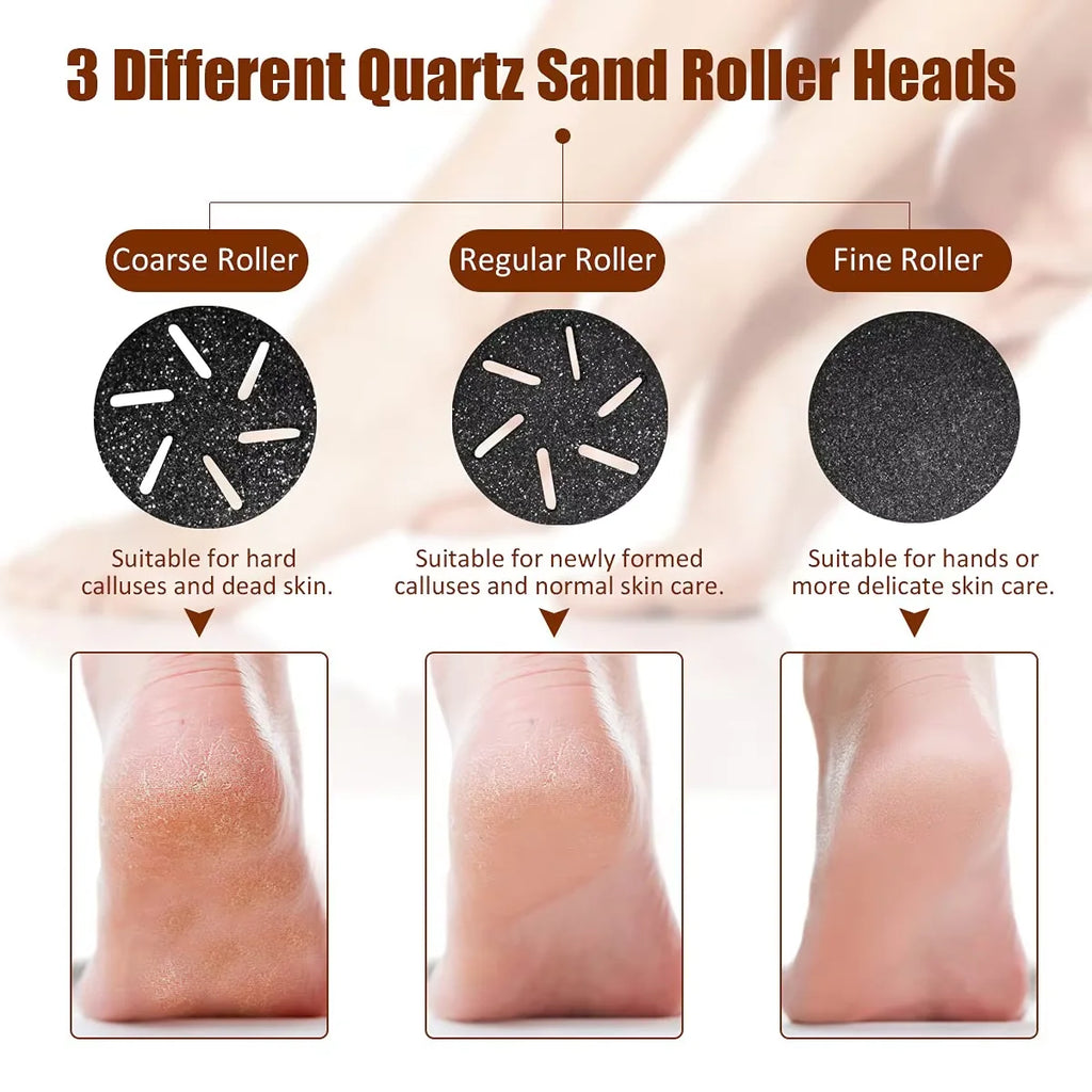RESUXI Professional Electric Foot Grinder - Vacuum Callus Remover