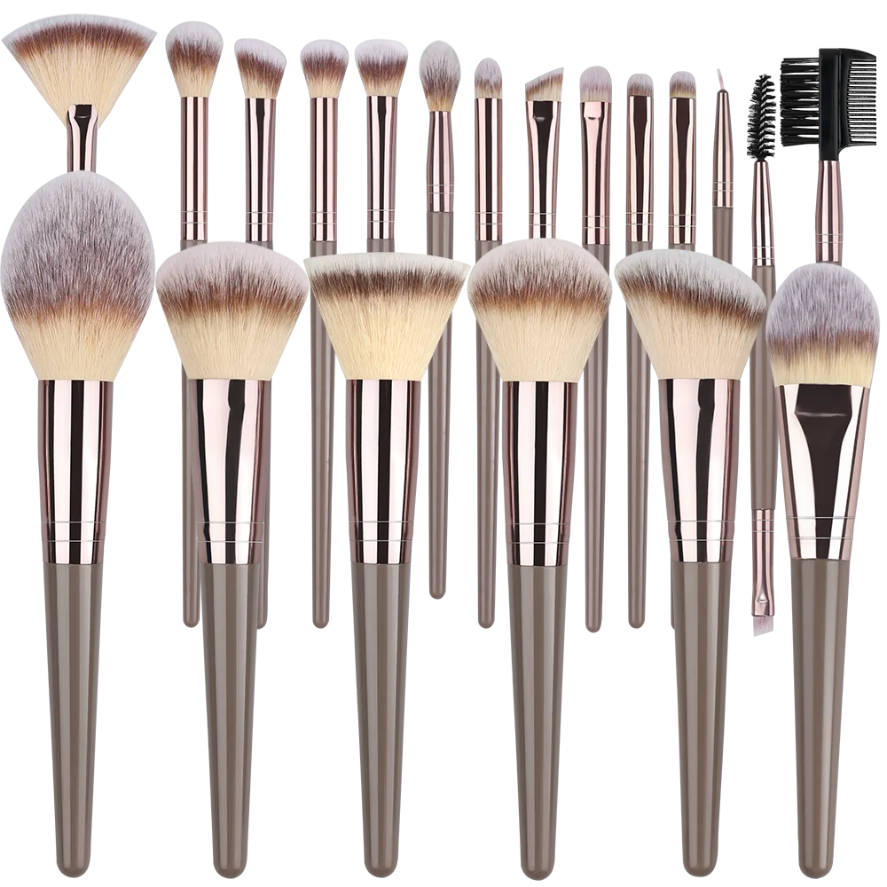 Professional Makeup Brush Kit - Face & Eyes (10-20 Pcs