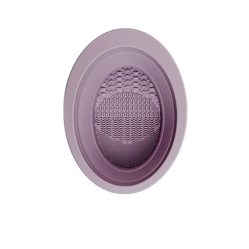 2-in-1 Makeup Brush Cleaner Bowl & Air-Drying Net Set