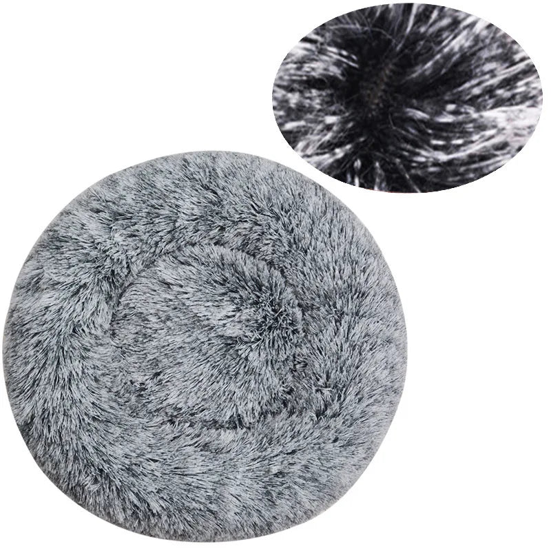 Ultra- Soft Washable Donut Dog & Cat Bed