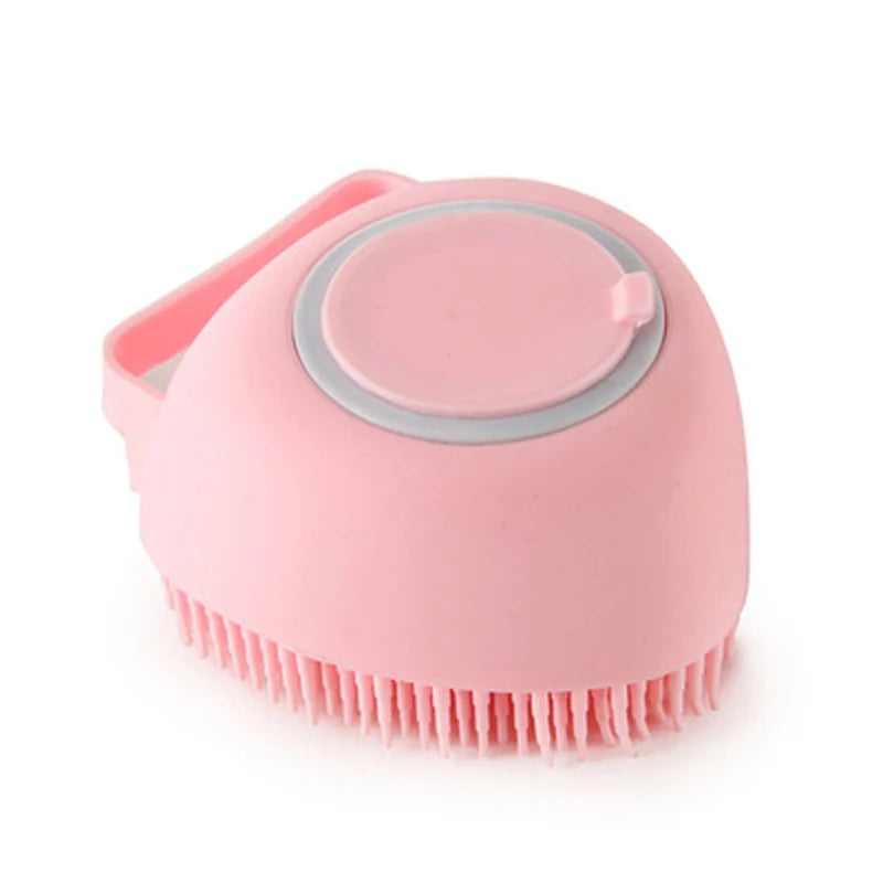 Silicone Pet Bath Massage Brush for Dogs and Cat