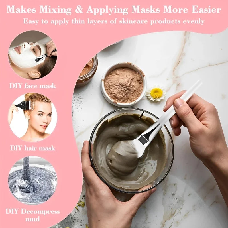 Piece DIY Face Mask Brush Set - Multifunctional Skincare Applicators