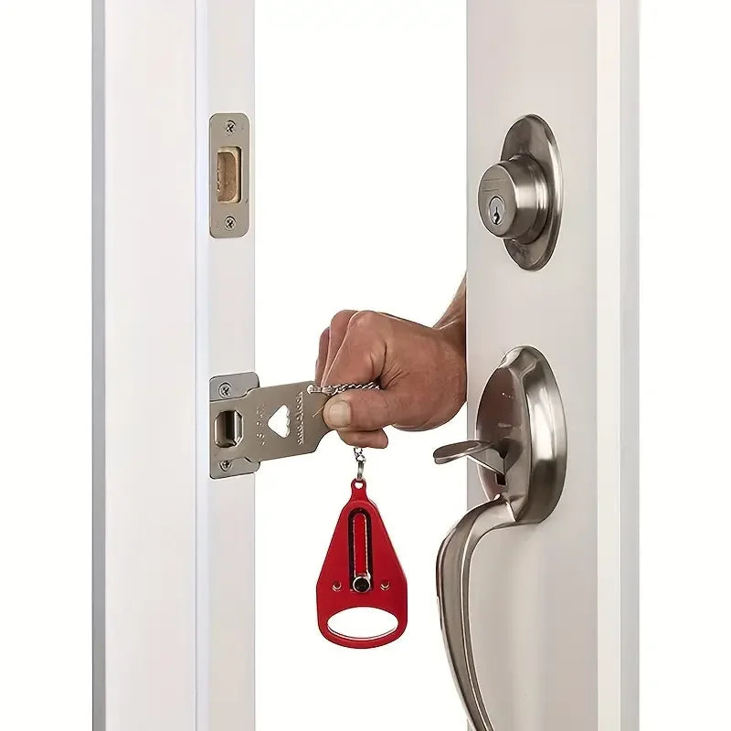 Portable Travel Safety Door Lock - Heavy Duty Security for Hotel & Home