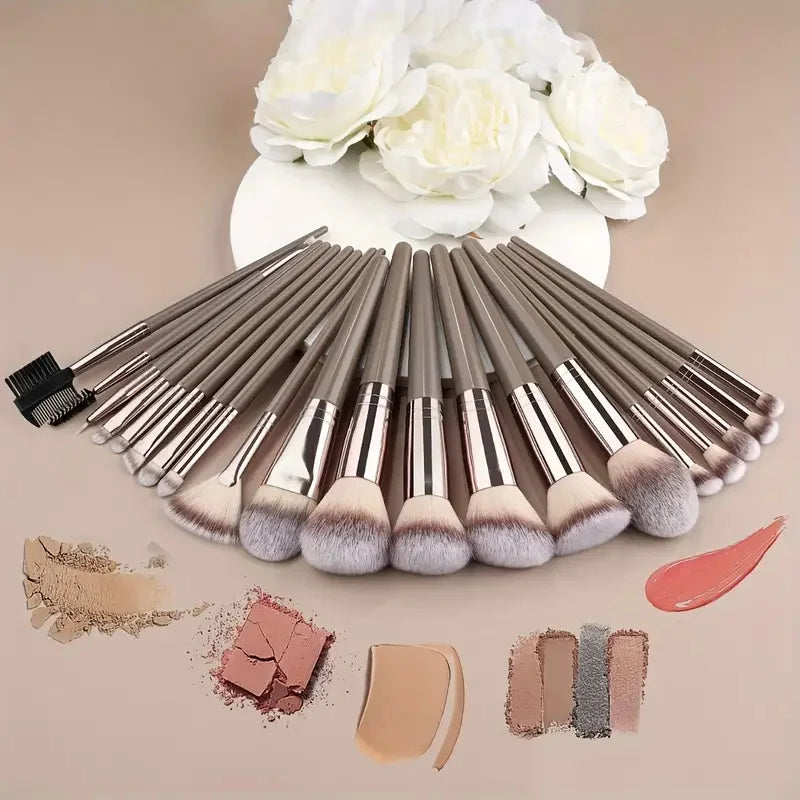Professional Makeup Brush Kit - Face & Eyes (10-20 Pcs
