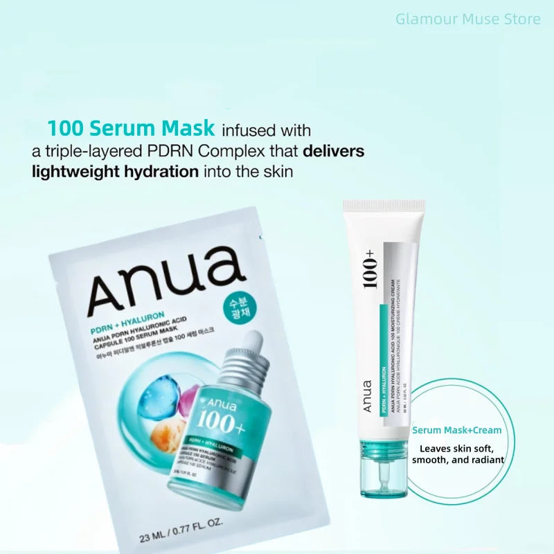 Anua PDRN Hyaluronic Acid Skincare Set - Dewy Glow & Firming