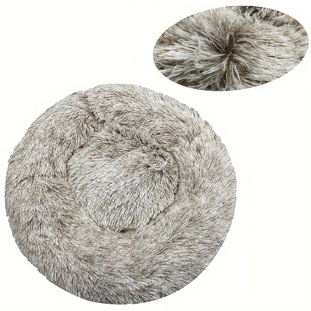 Ultra- Soft Washable Donut Dog & Cat Bed