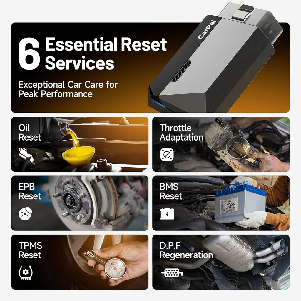 TOPDON CarPal Bluetooth OBD2 Scanner - Full System Diagnostic Tool for iOS & Android - Car Health & Smog Check