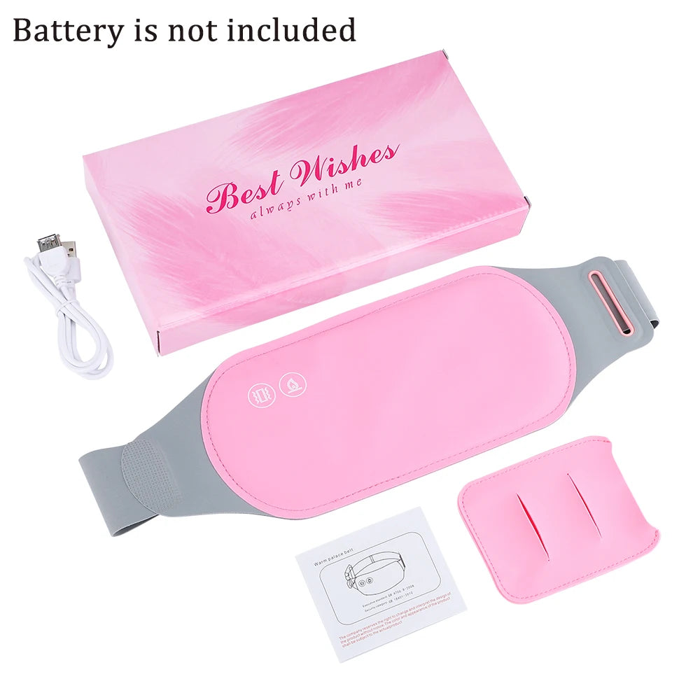 Portable Menstrual Heating Pad & Cordless Waist Massager Belt
