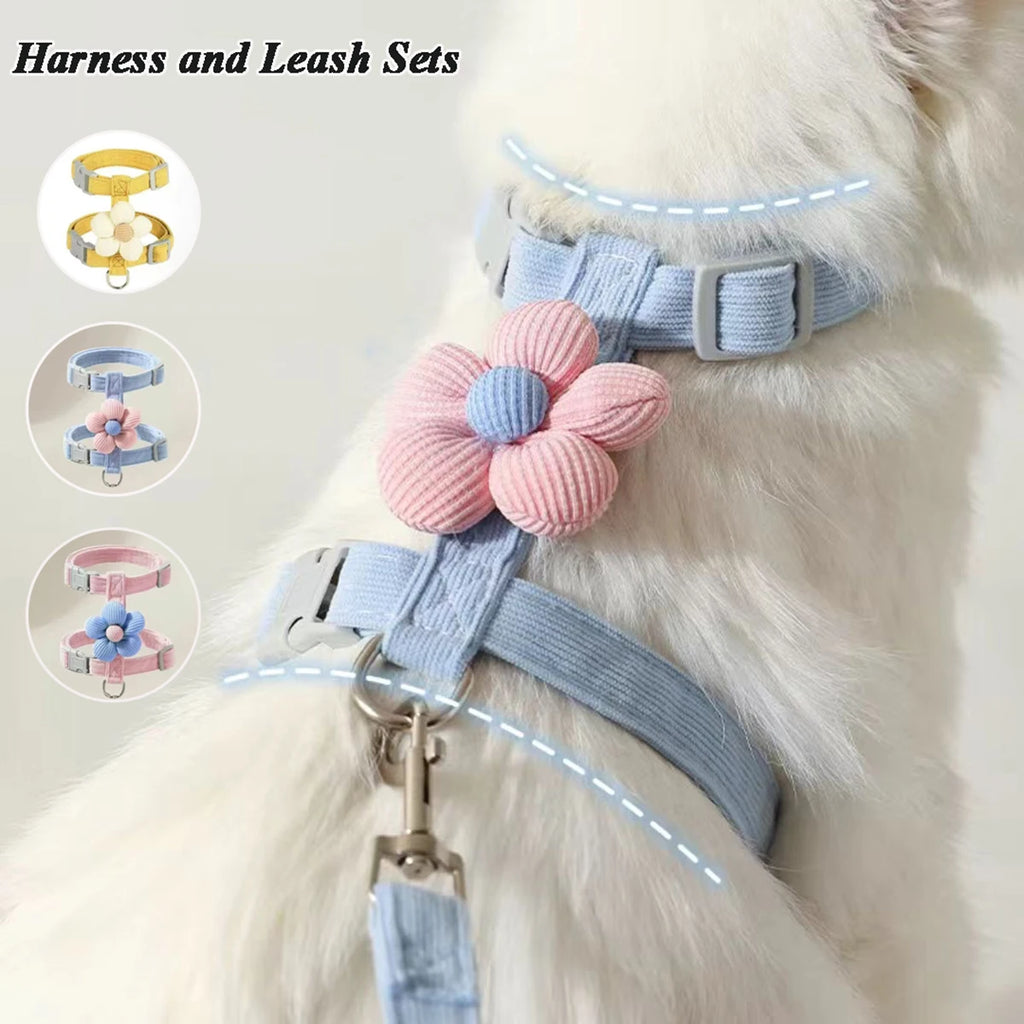 Adjustable Escape-Proof Cat Harness and Leash Walking Set