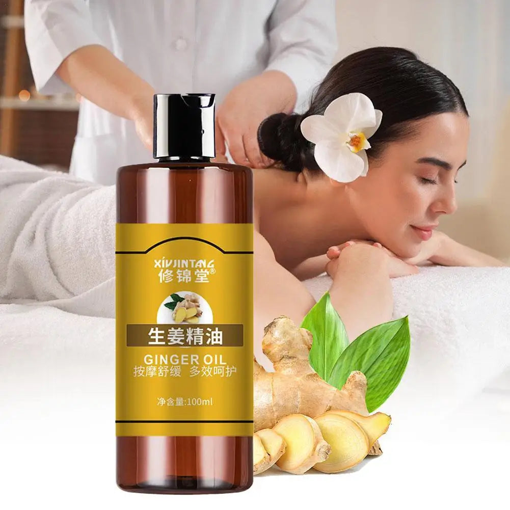 Pure Ginger Essential Massage Oil - Hydrating Body Relax Therapy