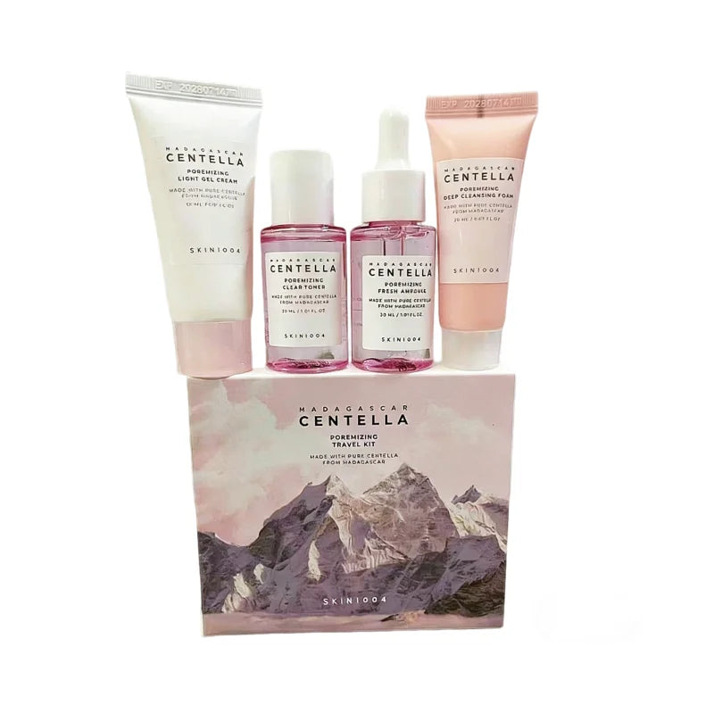 SKIN1004 Madagascar Centella Poremizing Travel Kit - 4 Piece Pink Salt Set