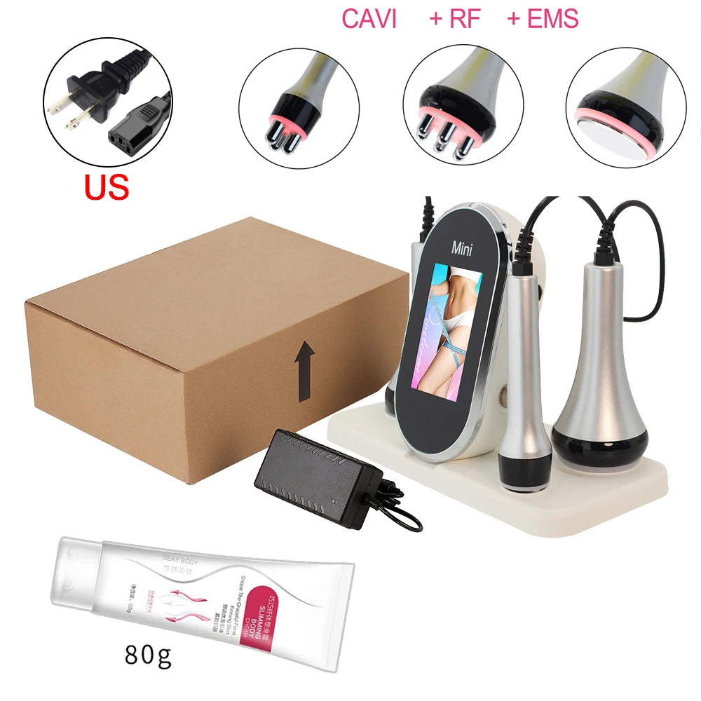 Professional 40K Ultrasonic Cavitation & RF Body Sculpting Machine - Home Beauty Spa for Skin Tightening & Weight Loss