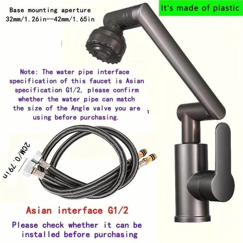 360° Rotating Adjustable Bathroom Sink Faucet