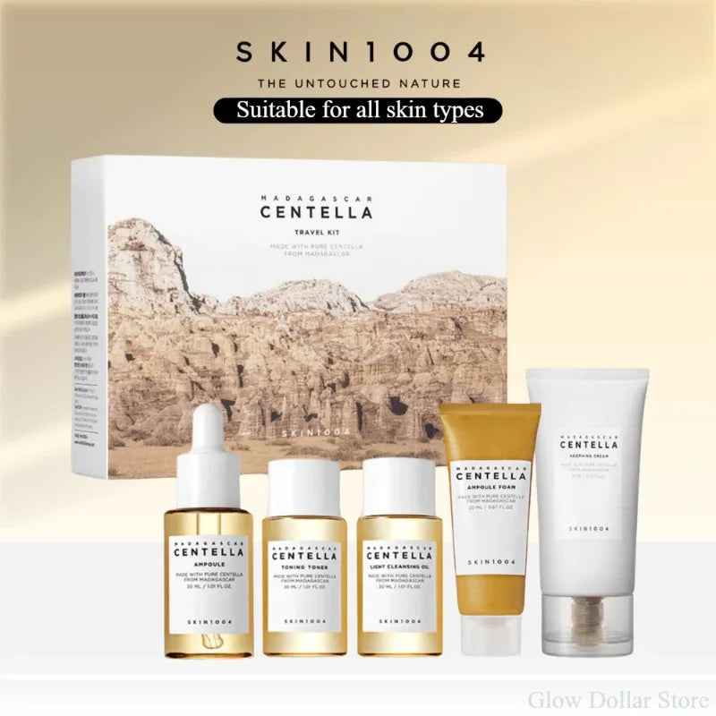 SKIN1004 Madagascar Centella Travel Kit - 5 Piece Soothing Skincare Set