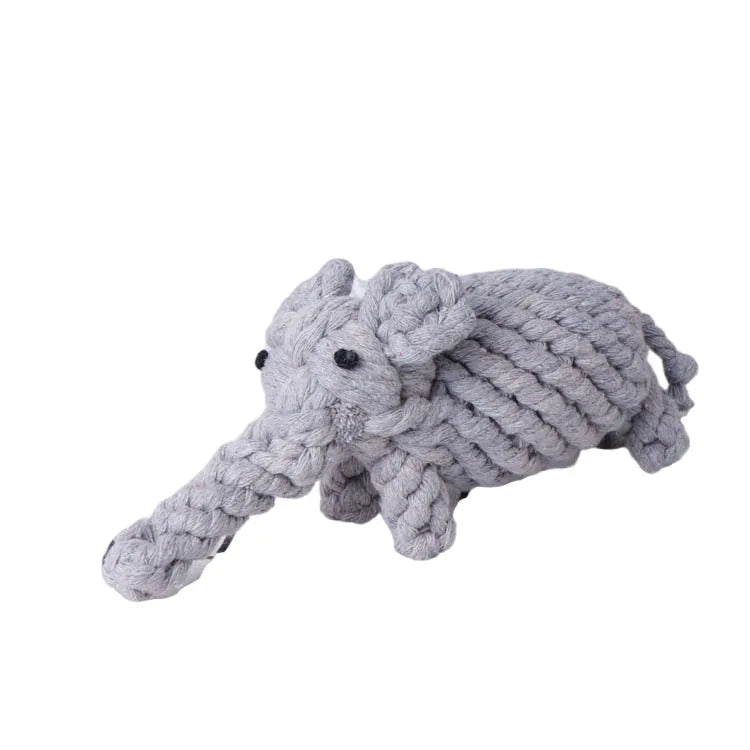 Durable Cartoon Animal Cotton Rope Chew Toy for Dogs