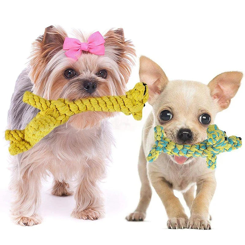 Durable Cartoon Animal Cotton Rope Chew Toy for Dogs