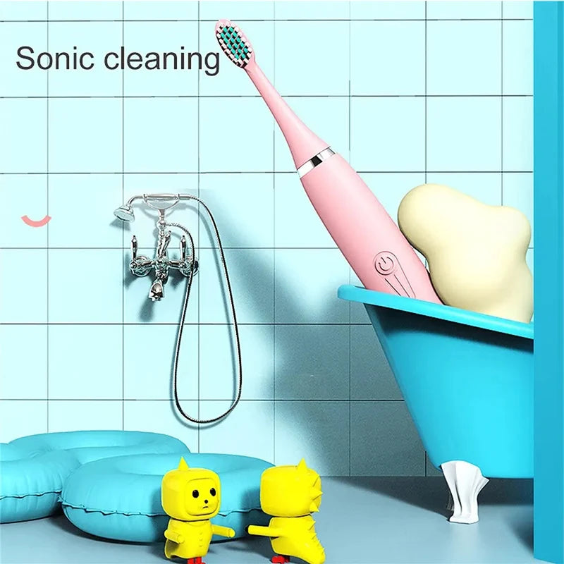 Sonic Buddy Kids Electric Toothbrush with 6 Replacement Heads