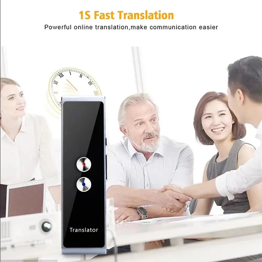 Smart Instant Voice Translator - 2-Way Real-Time Translation for 40 Languages - Portable Travel & Business Device