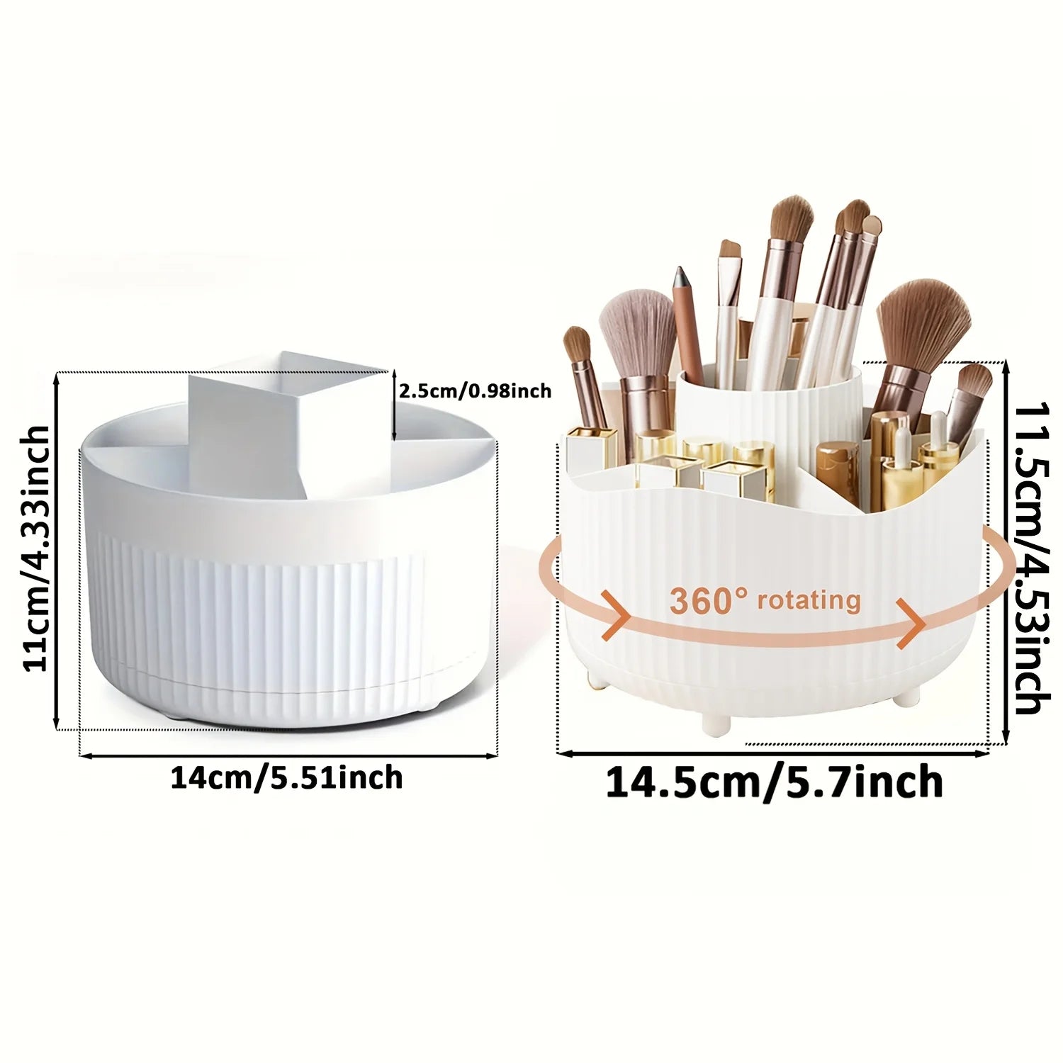 Discover Daily-360° Rotating Makeup Organizer