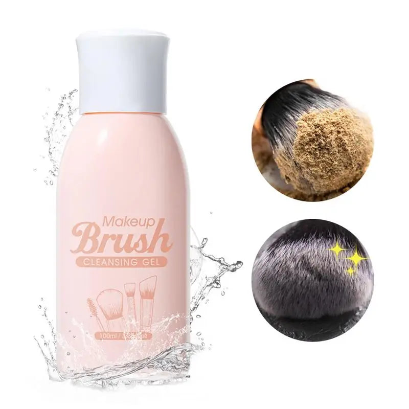 Deep Clean Makeup Brush Solution - Quick-Dry Shampoo & Puff Cleanser (100ml)