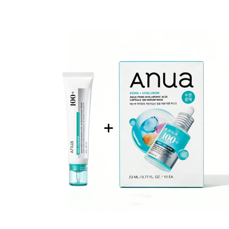 Anua PDRN Hyaluronic Acid Skincare Set - Dewy Glow & Firming