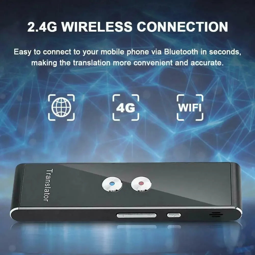 Smart Instant Voice Translator - 2-Way Real-Time Translation for 40 Languages - Portable Travel & Business Device