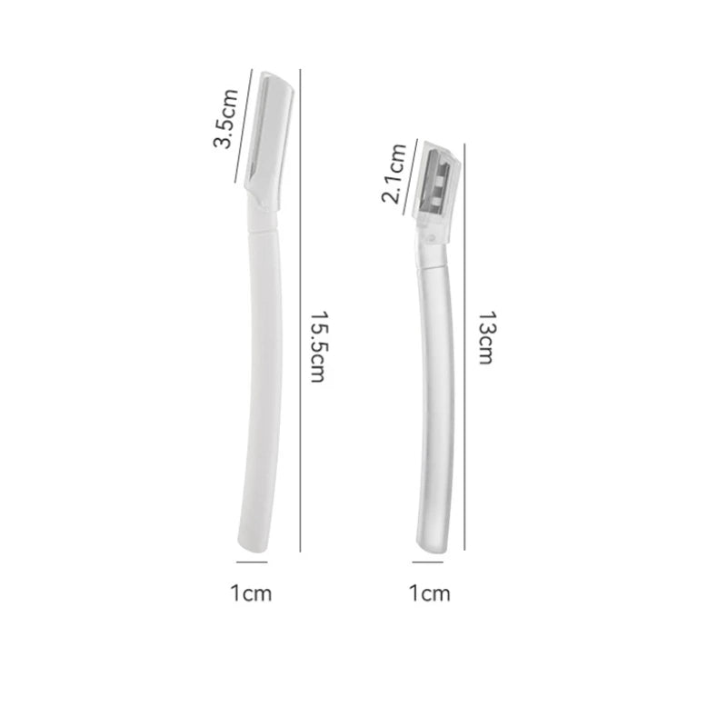 2pcs Precision Eyebrow Razor – Safe Facial Trimmer Set