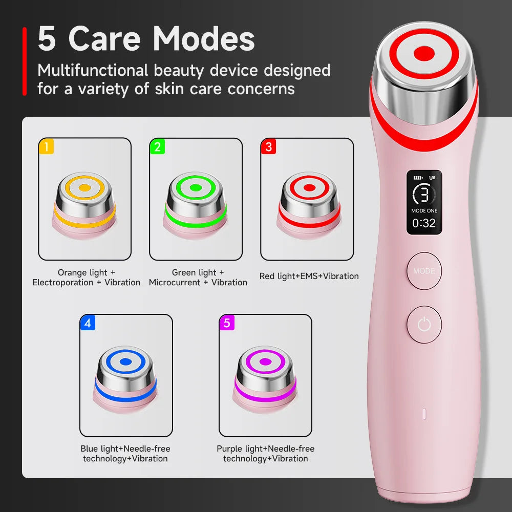 UBilli Booster Pro – 6-in-1 LED Light Therapy & Facial Rejuvenation Device