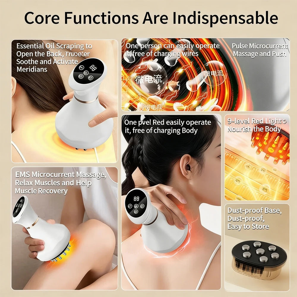 Anti-Cellulite Electric Gua Sha Massager - Body Shaping & Drainage Brush