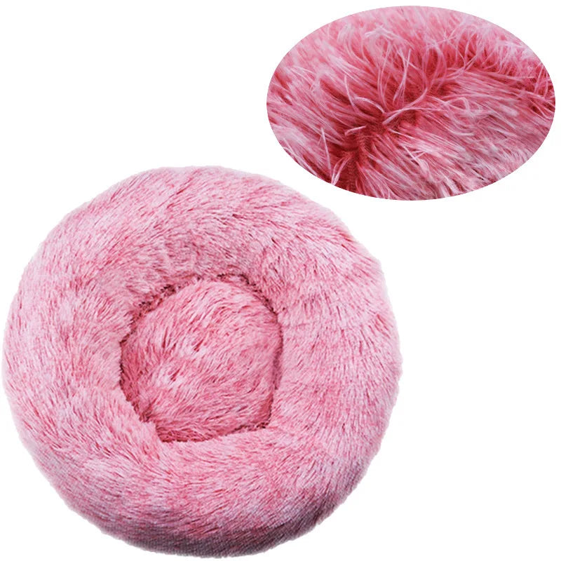Ultra- Soft Washable Donut Dog & Cat Bed