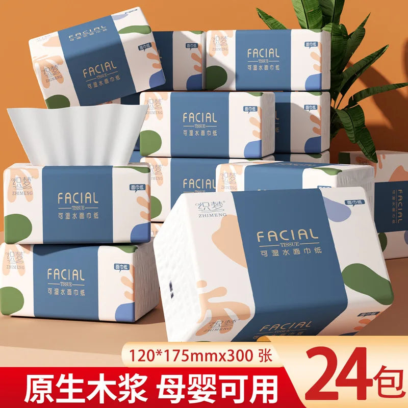 Dreamweaver Premium Soft Facial Tissues - 10 to 24 Pack Bulk Set