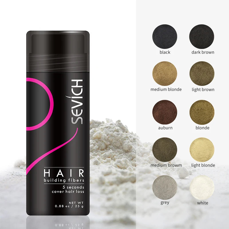 Sevich Keratin Hair Building Fibers – Instant Thickening Solution