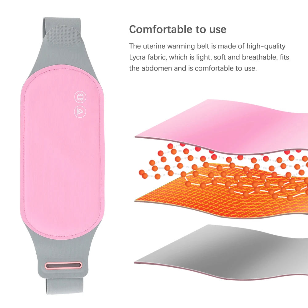 Portable Menstrual Heating Pad & Cordless Waist Massager Belt