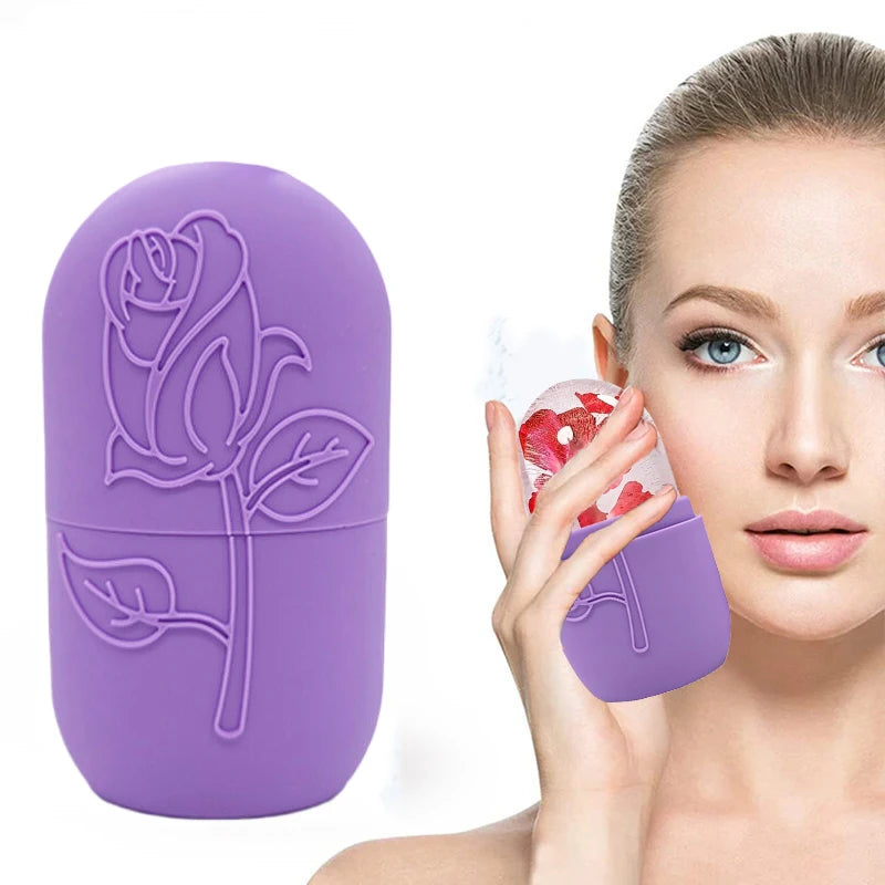 Reusable Silicone Ice Roller for Face & Eye Puffiness Relief