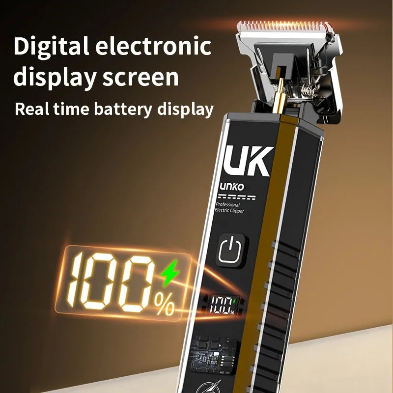 Professional Cordless Electric Hair Clipper & Trimmer