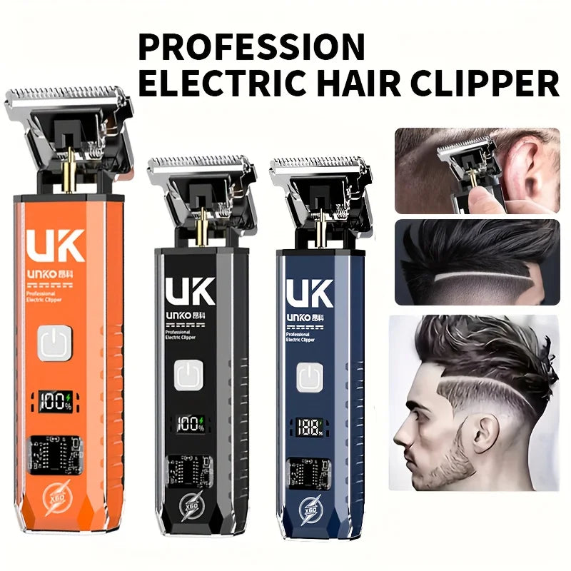 Professional Cordless Electric Hair Clipper & Trimmer