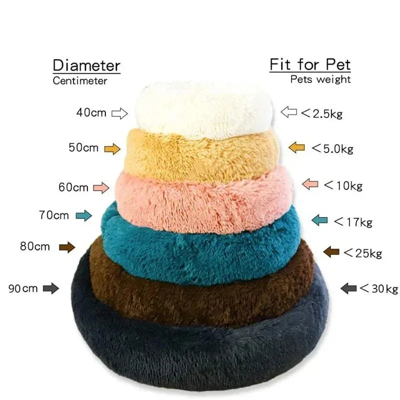 Ultra- Soft Washable Donut Dog & Cat Bed