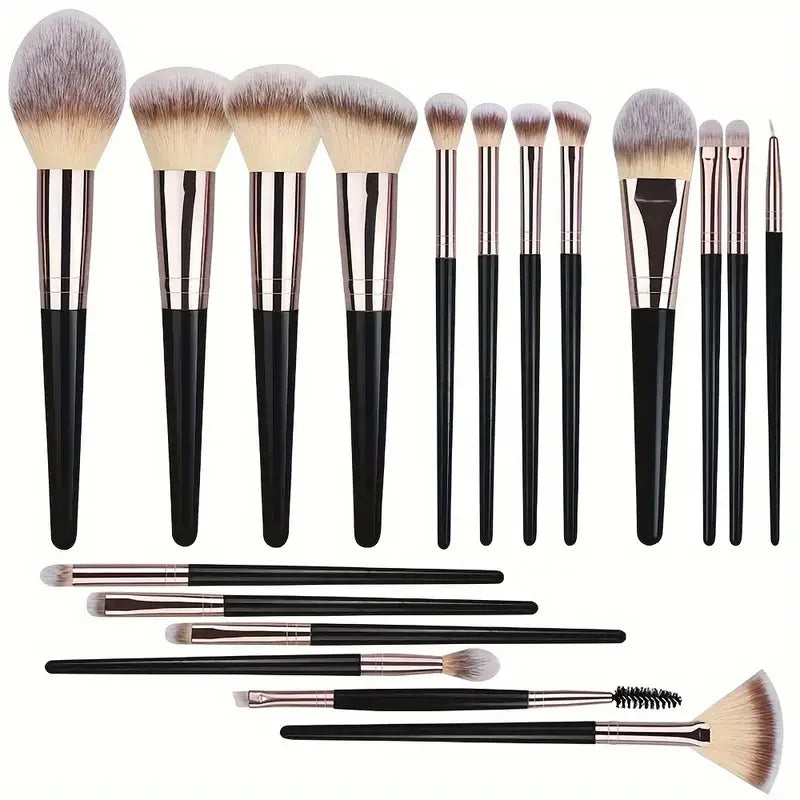Professional Makeup Brush Kit - Face & Eyes (10-20 Pcs
