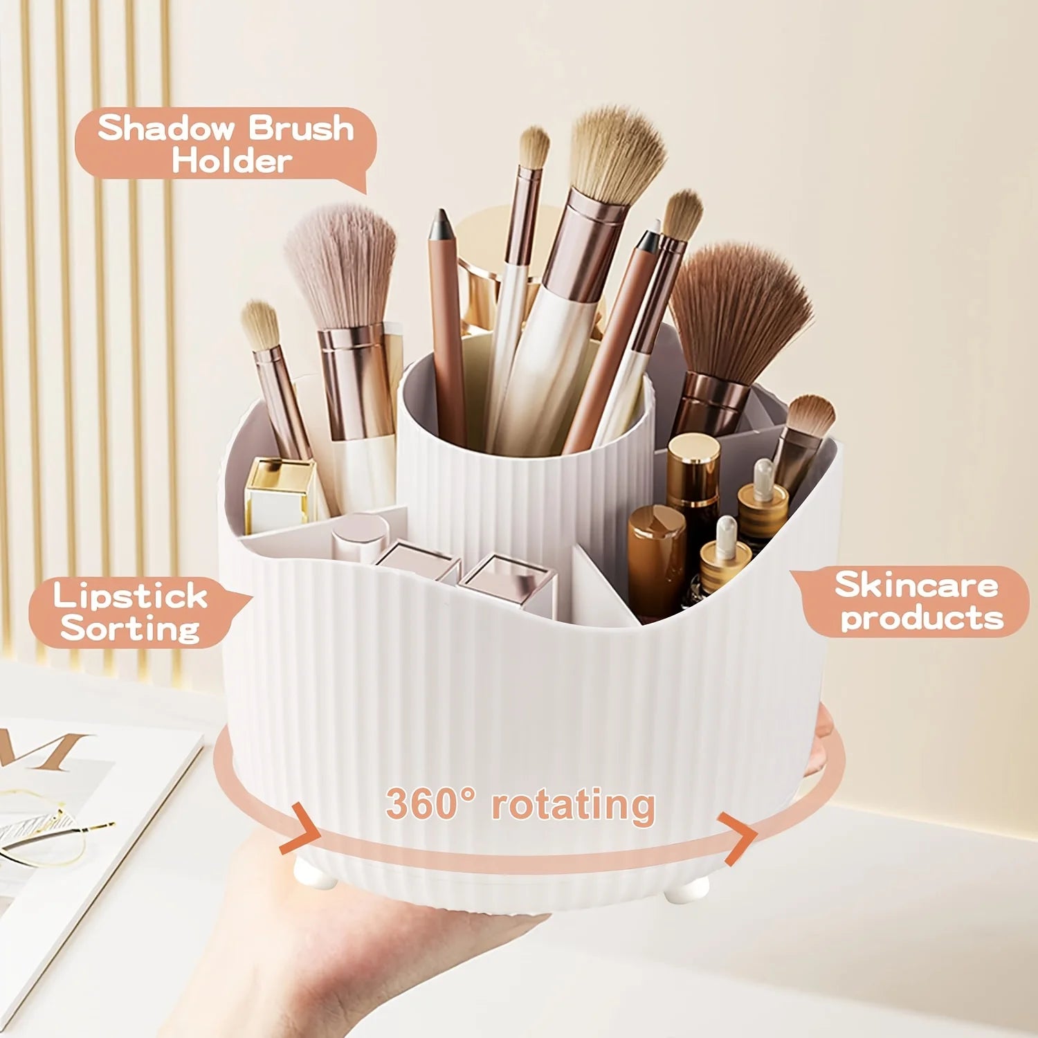 Discover Daily-360° Rotating Makeup Organizer