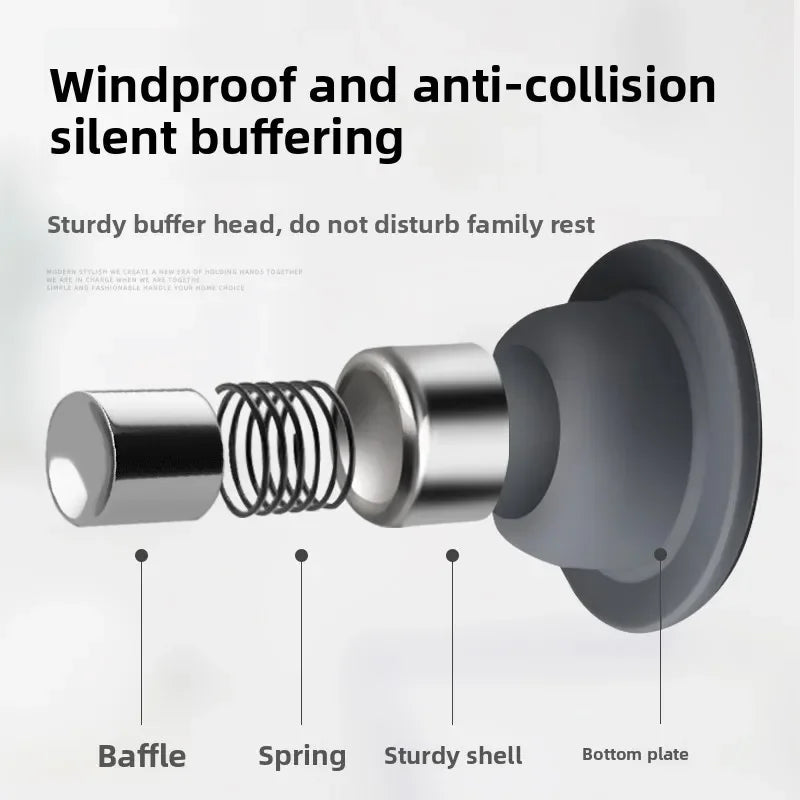 MagnoGuard: No-Drill Magnetic Silicone Door Stopper