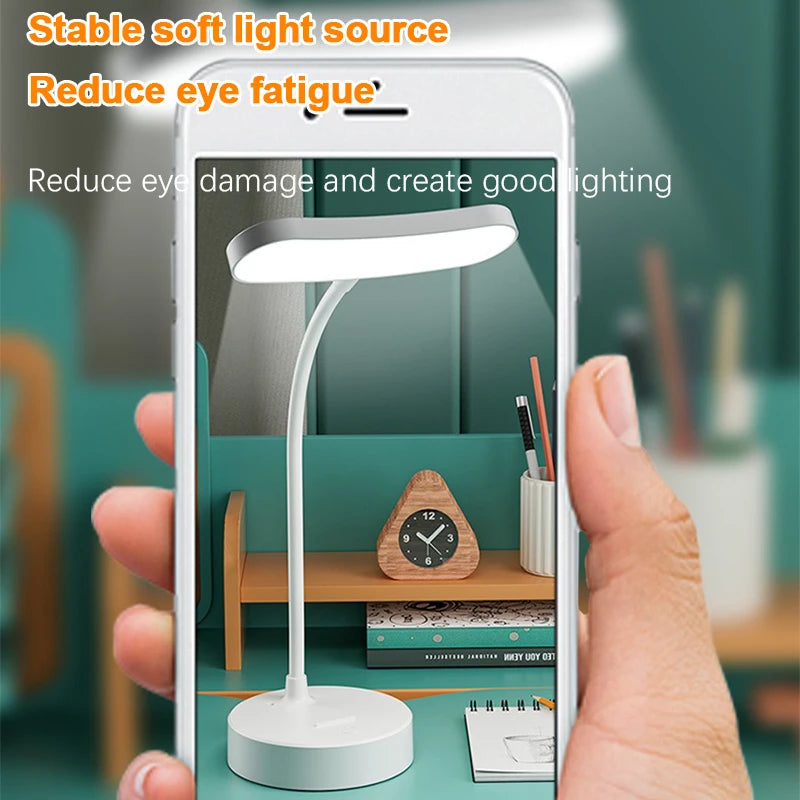 LuminaFlex: Rechargeable LED Desk Lamp with 3-Level Dimming