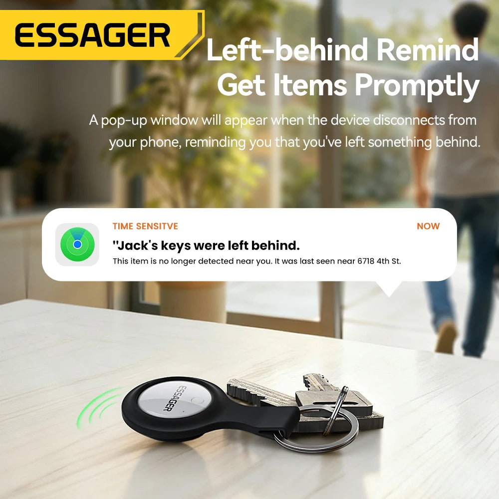 ESSAGER SmartTag Bluetooth Tracker - GPS Anti-Lost Locator for Keys & Pets