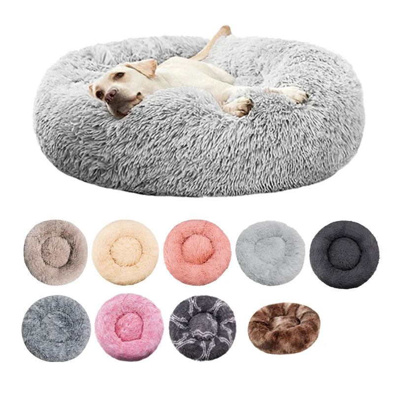 Ultra- Soft Washable Donut Dog & Cat Bed